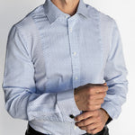 Men's HEX Nº 6 WorkShirt in Glacier, long sleeve front view